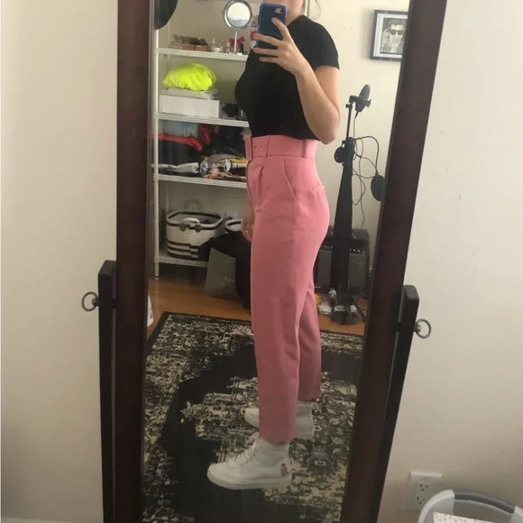 Zara Women's Pink Pant Suit: Blazer + Pants 2-Piece Set (M) - Picture 7 of 8